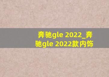 奔驰gle 2022_奔驰gle 2022款内饰